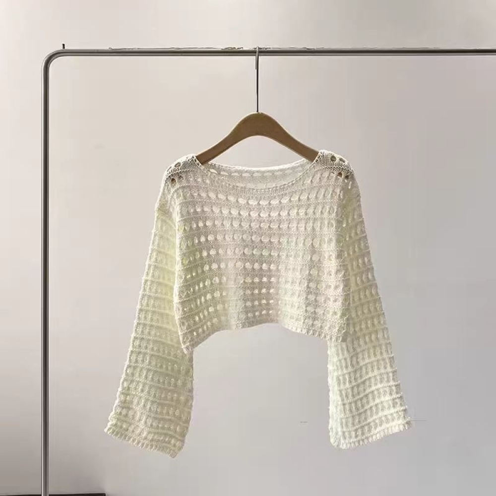 Women Summer Knitted Sweater F - огляд і ціна Crop Top Crochet