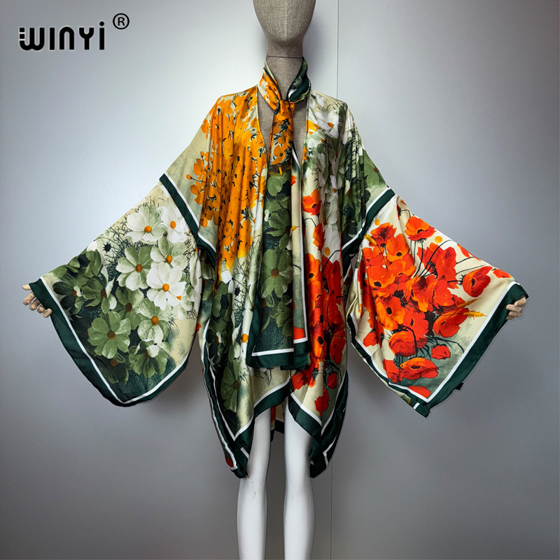 WINYI summer kimonosilk feelin - огляд і ціна Cover Up Kaftan