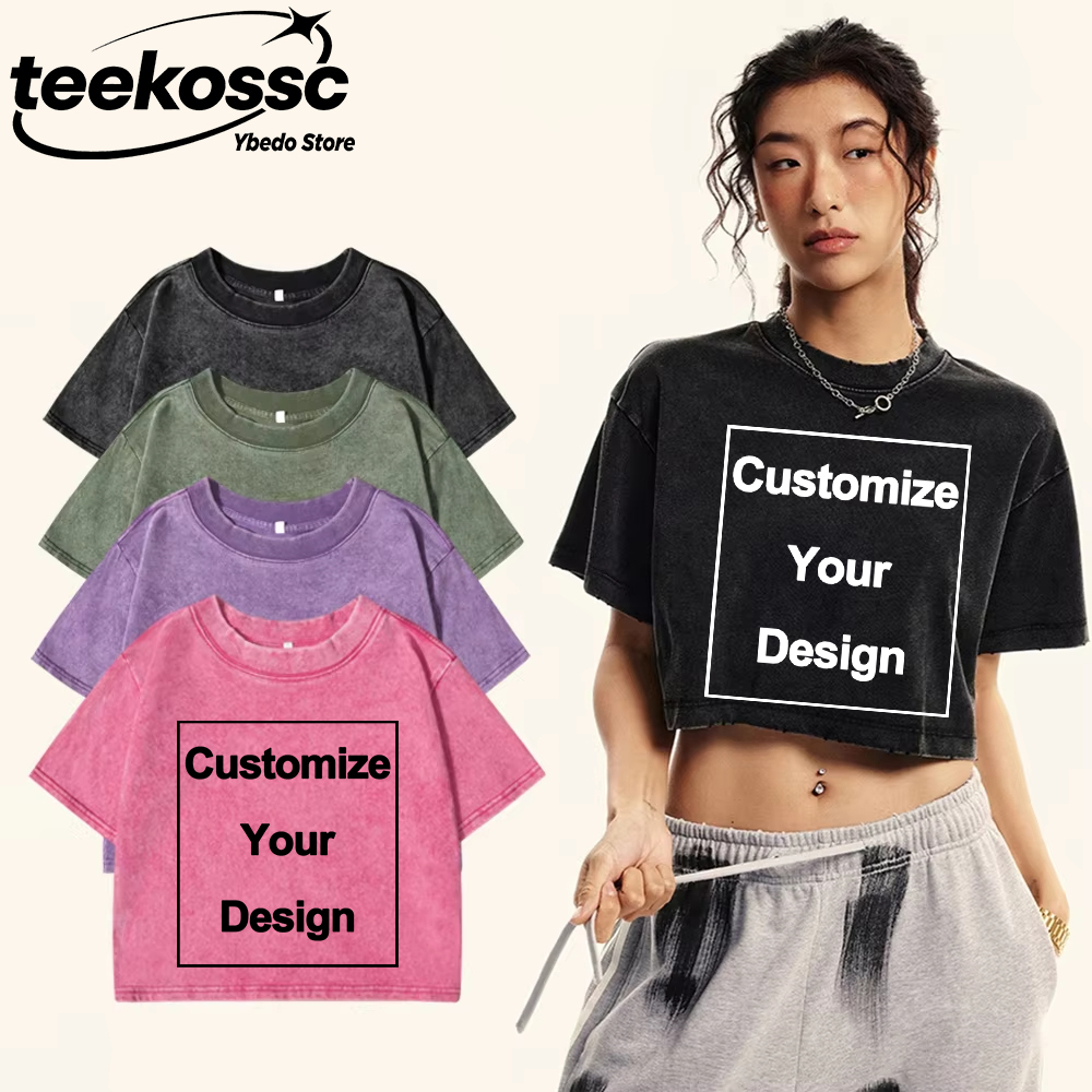 Y2k Custom Solid Washed T-Shir - огляд і ціна Crop Top Crochet