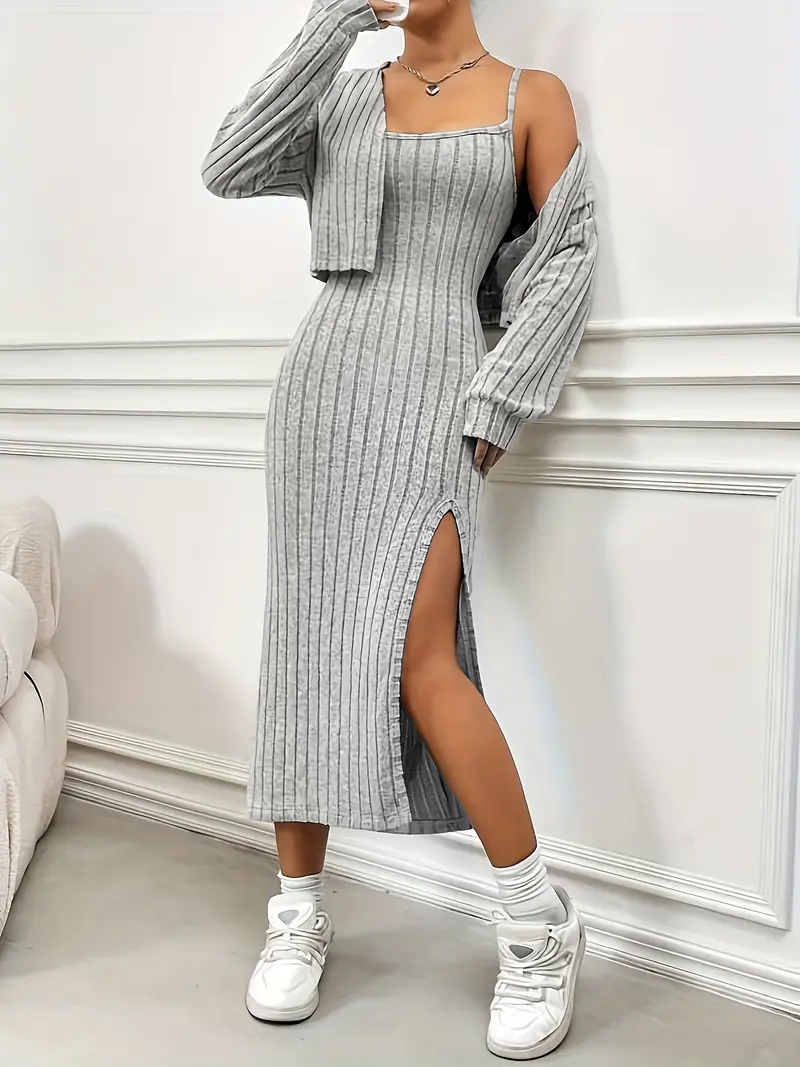 Plus Size Women 2 Piece Ribbed - огляд і ціна Crop Top Crochet