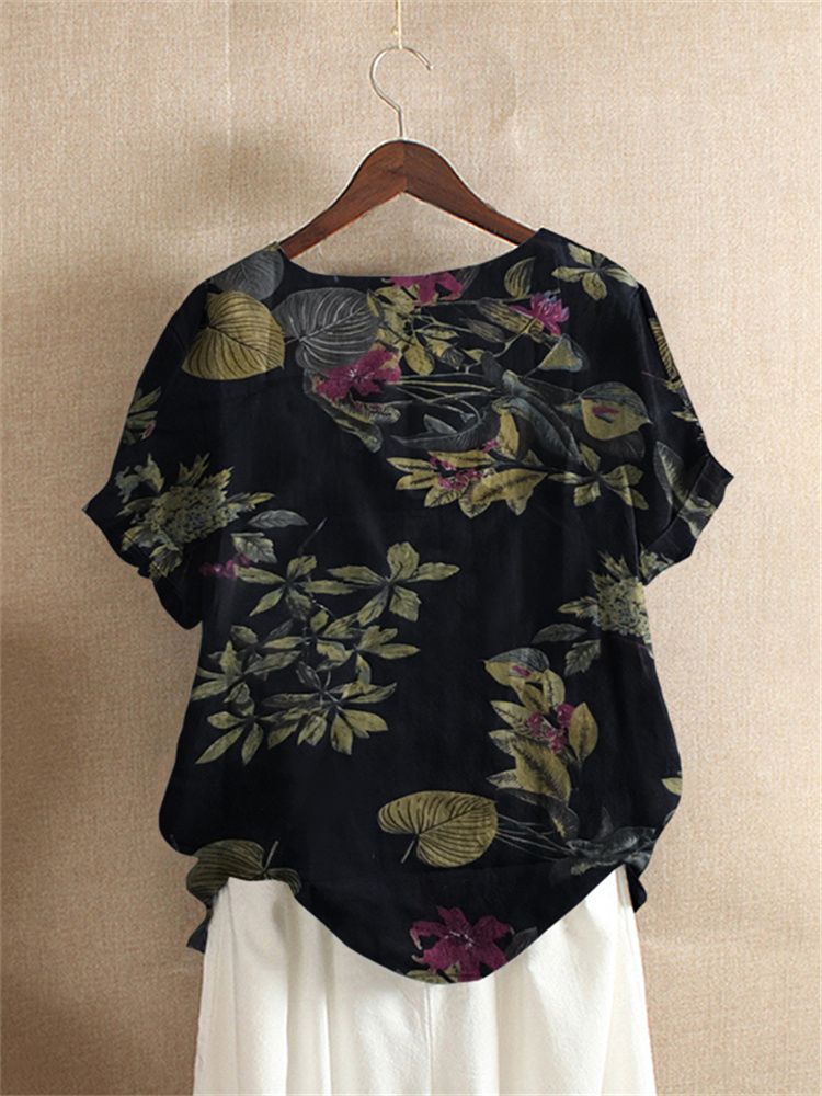 ZANZEA Women Cotton Shirt Fash - огляд і ціна Romper Floral Print
